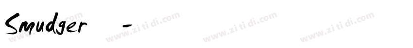 Smudger 字体字体转换